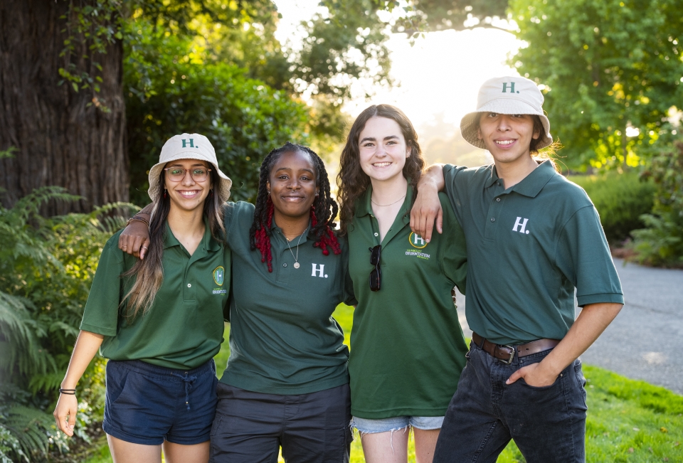 A photo of Student Orientation Leaders at the Cal Poly Humboldt Orientation and Welcome Week
